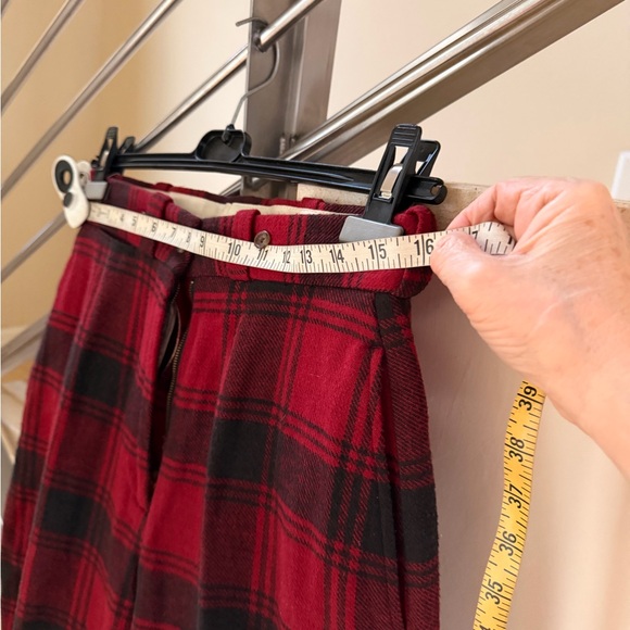 Vintage J Peterman Red Plaid Pants - Picture 7 of 14